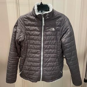 NorthFace Girls Reversible Mossbud Swirl Jacket